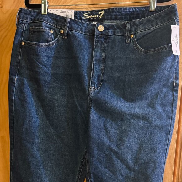 Seven7 Straight Leg Jean Size 16 NWT - Picture 1 of 3